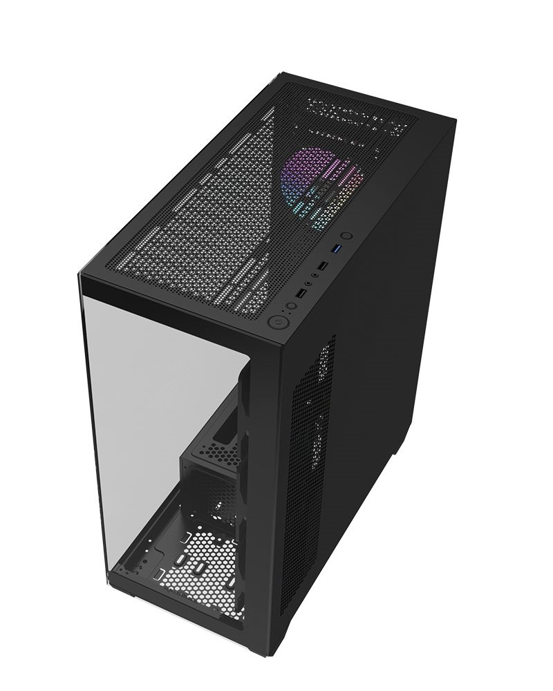 RAIDMAX i800 Chrome fekete (táp nélküli) ablakos ATX ház