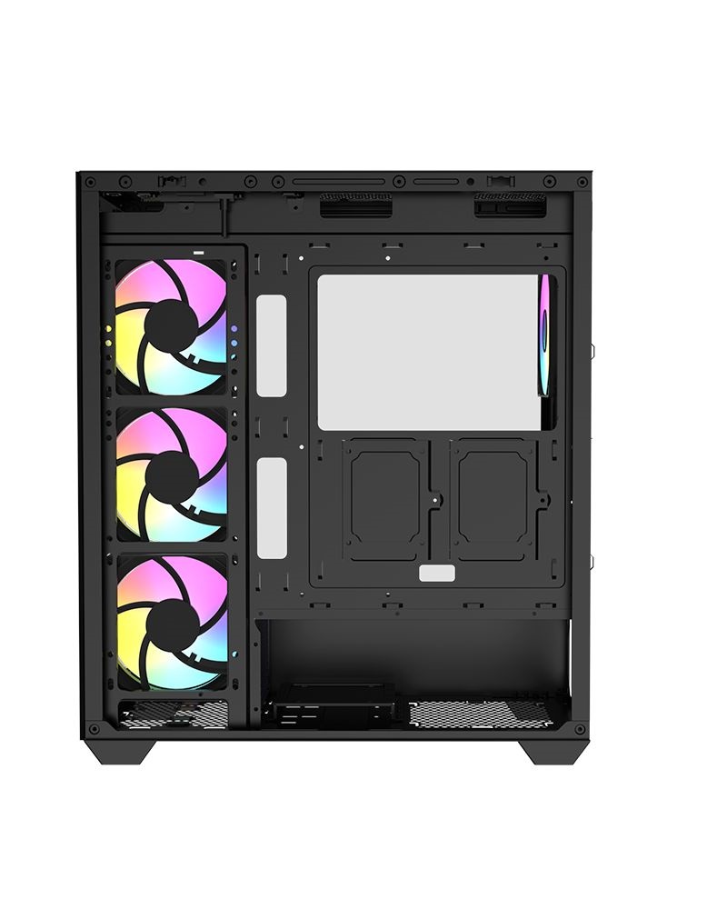 RAIDMAX i800 Chrome fekete (táp nélküli) ablakos ATX ház