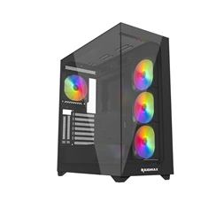 RAIDMAX i800 fekete (táp nélküli) ablakos ATX ház (Újszerű)