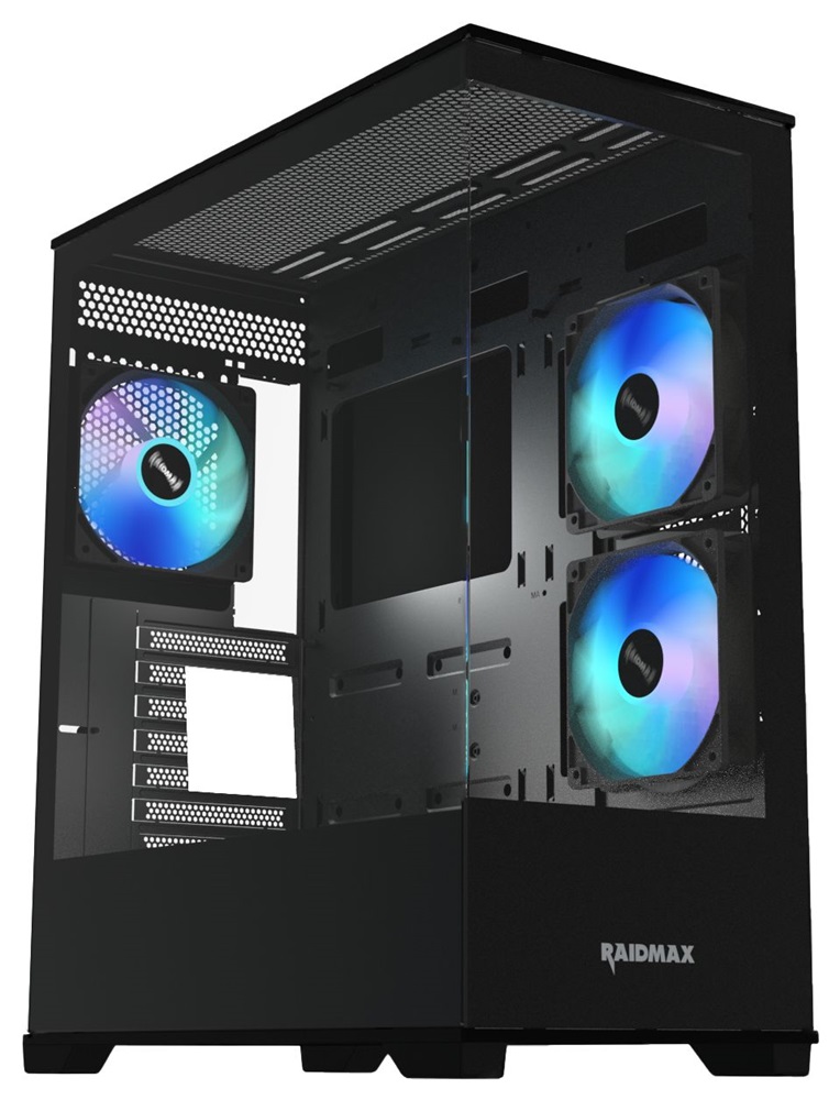 RAIDMAX i801 fekete (táp nélküli) ablakos ATX ház