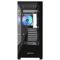 RAIDMAX i801 fekete (táp nélküli) ablakos ATX ház (Újszerű)