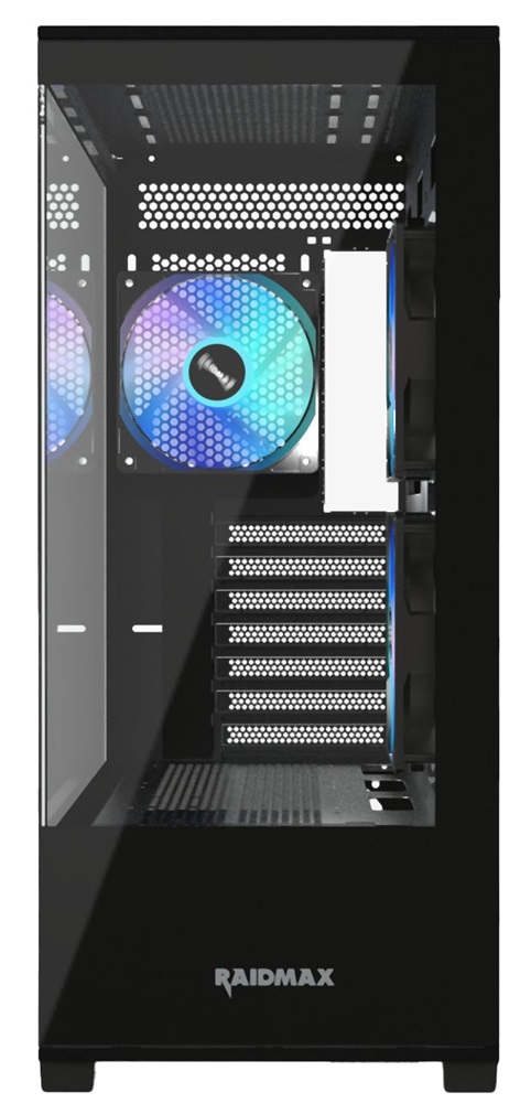 RAIDMAX i801 fekete (táp nélküli) ablakos ATX ház (Újszerű)
