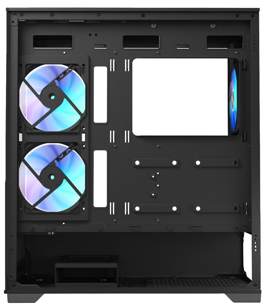 RAIDMAX i801 fekete (táp nélküli) ablakos ATX ház (Újszerű)