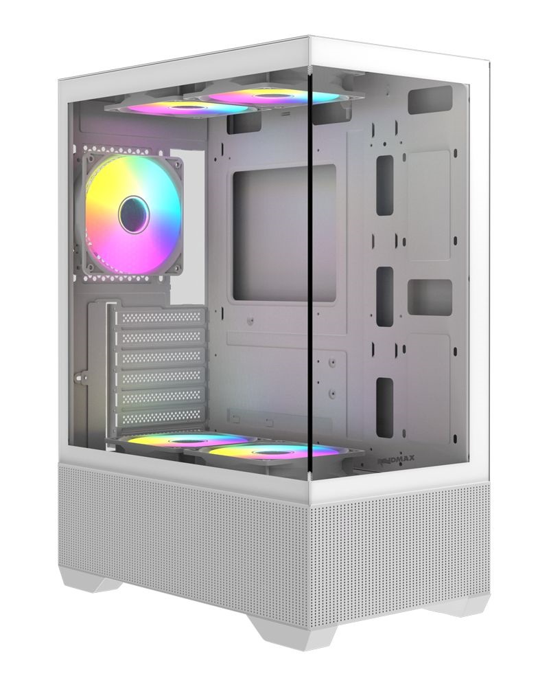 RAIDMAX i802 Air fehér (táp nélküli) ablakos ATX ház