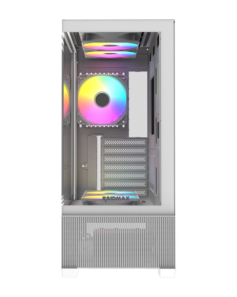 RAIDMAX i802 Air fehér (táp nélküli) ablakos ATX ház