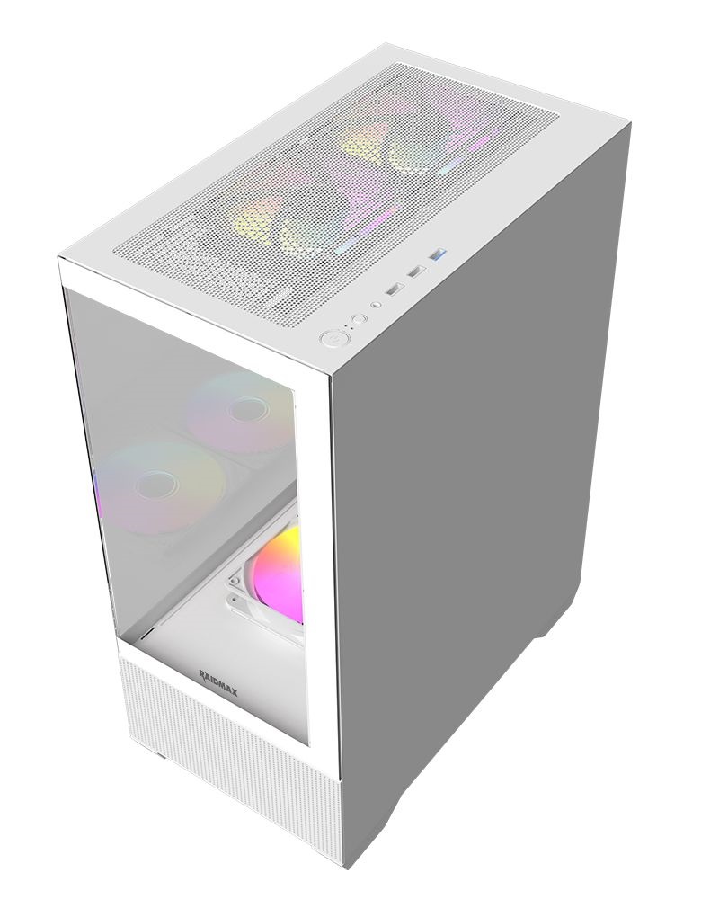 RAIDMAX i802 Air fehér (táp nélküli) ablakos ATX ház