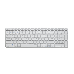 Rapoo 00217473 E9700M Bluetooth (3.0+4.0) + 2,4GHZ fehér vezeték nélküli billentyűzet