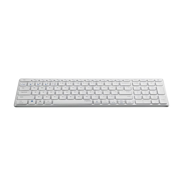 Rapoo 00217473 E9700M Bluetooth (3.0+4.0) + 2,4GHZ fehér vezeték nélküli billentyűzet
