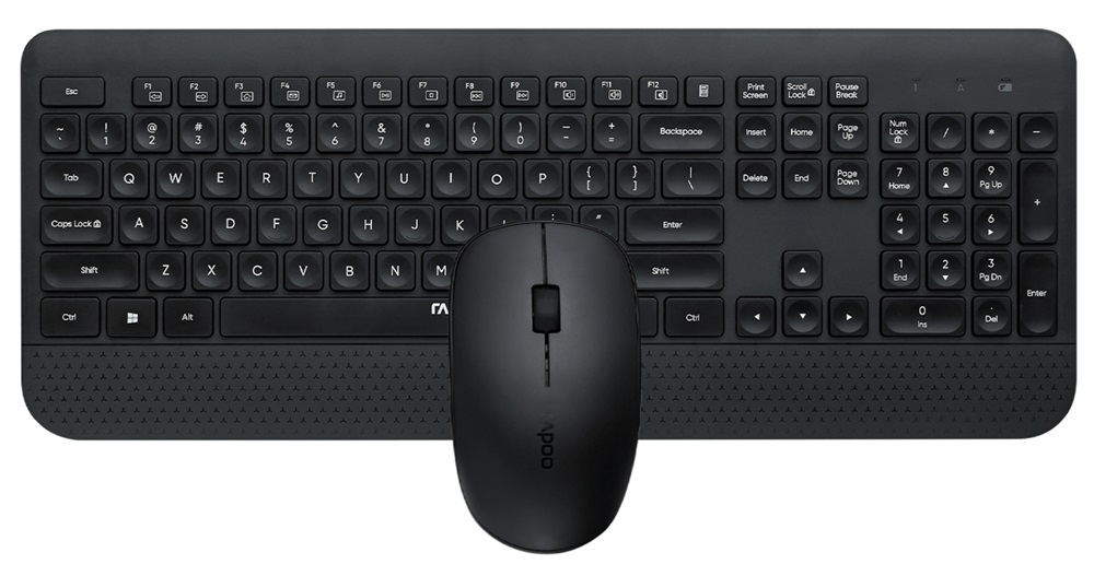 Rapoo 00217476 X3500 2,4GHZ vezeték nélküli fekete billentyűzet + egér