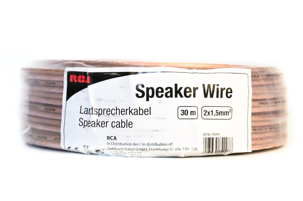 RCA 84008 30m 2x1,5mm hangszórókábel