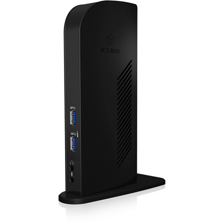 Raidsonic IB-DK2242AC USB-C USB3.0 DisplayPort RJ45 dokkoló fekete