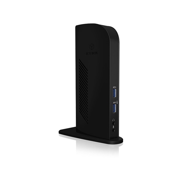 Raidsonic IB-DK2242AC USB-C USB3.0 DisplayPort RJ45 dokkoló fekete