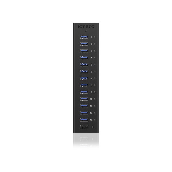 Raidsonic ICY BOX 13 portos USB3.0 HUB + USB charge port 5 V, 2.4 A