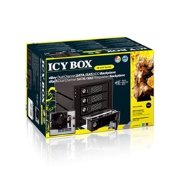 Raidsonic ICY BOX IB-554SK HDD  3.5" backplane fekete