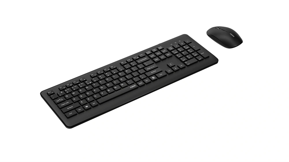 Rapoo 229633 M8310 vezeték nélküli fekete billentyűzet + egér
