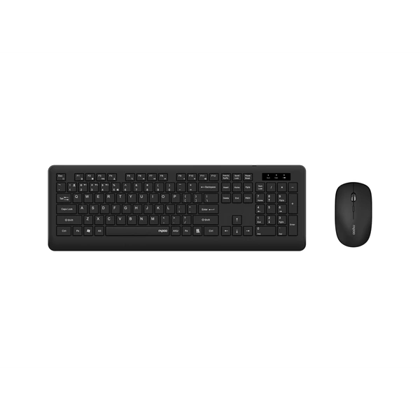 Rapoo 229633 M8310 vezeték nélküli fekete billentyűzet + egér