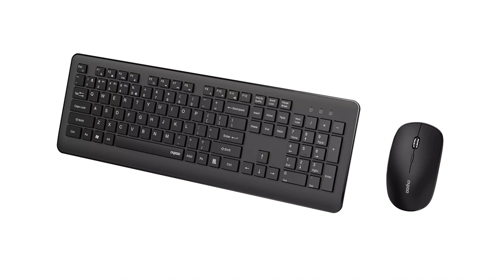Rapoo 229633 M8310 vezeték nélküli fekete billentyűzet + egér