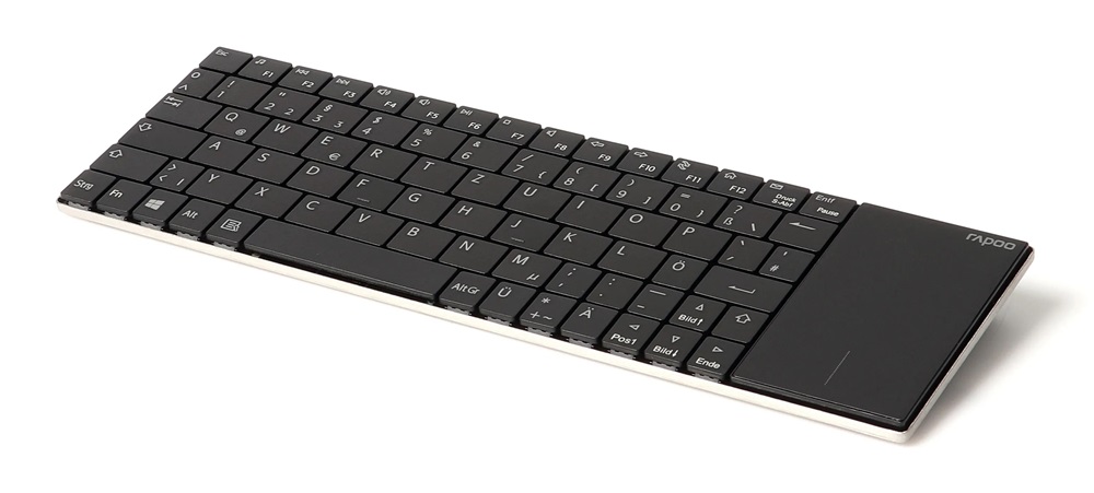 Rapoo 157234 "E2710" HUN fehér vezeték nélküli Touchpad billentyűzet