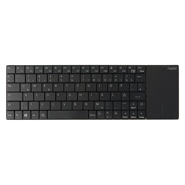 Rapoo 157234 "E2710" HUN fehér vezeték nélküli Touchpad billentyűzet