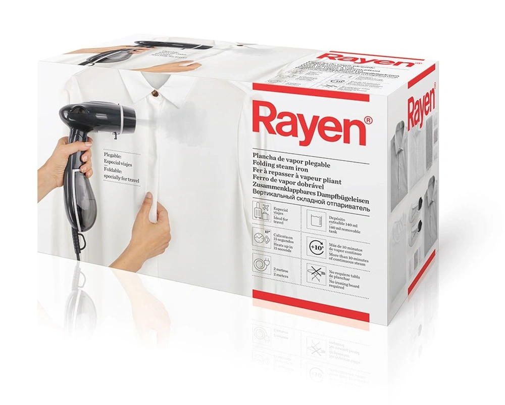 Rayen 6222 fekete-fehér úti kézi ruhagőzölő
