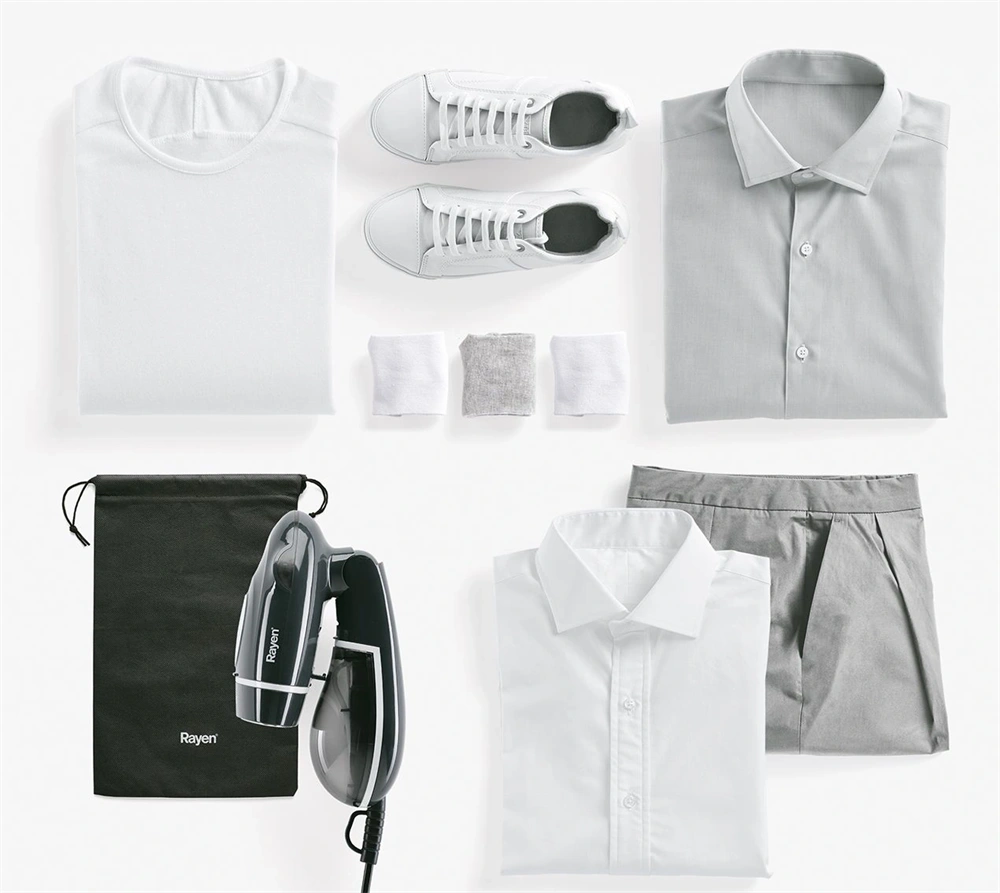 Rayen 6222 fekete-fehér úti kézi ruhagőzölő