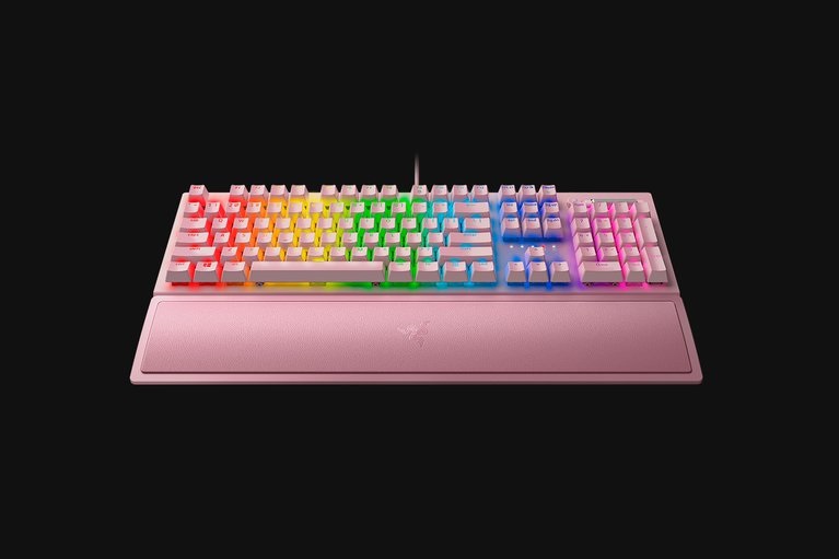 Razer BlackWidow V3 (Green Switch) US Quartz RGB gamer billentyűzet