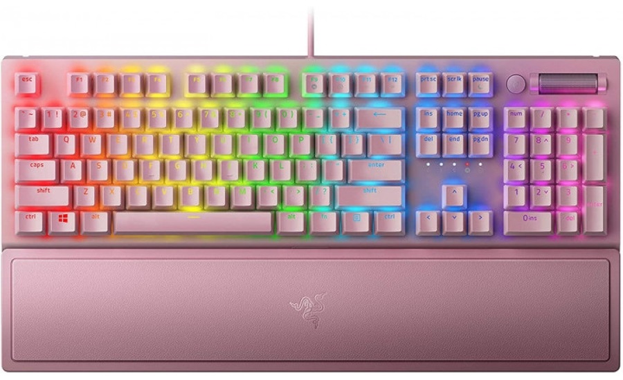 Razer BlackWidow V3 (Green Switch) US Quartz RGB gamer billentyűzet