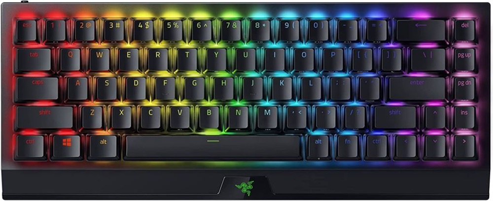 Razer BlackWidow V3 Mini HyperSpeed Phantom Ed. US vezeték nélküli fekete (Yellow switch) billentyűzet
