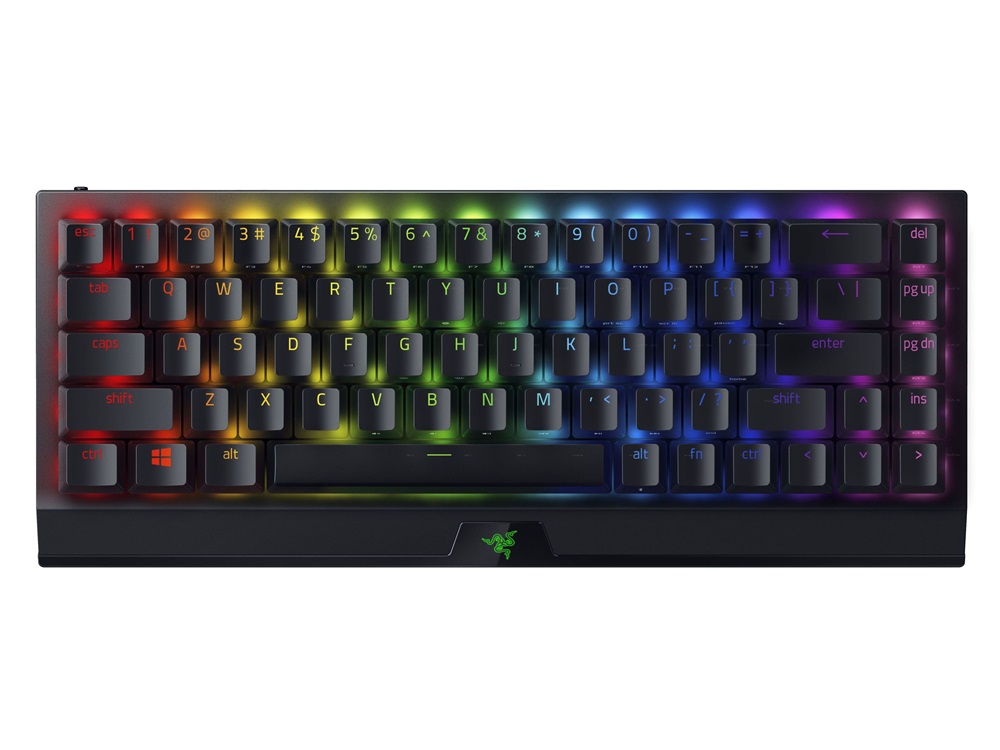 Razer BlackWidow V3 Mini HyperSpeed UK vezeték nélküli fekete (yellow switch) gamer billentyűzet