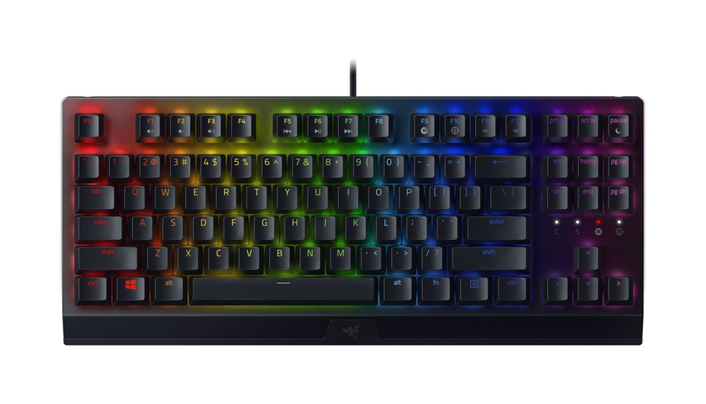 Razer BlackWidow V3 TKL UK fekete (green switch) gamer billentyűzet
