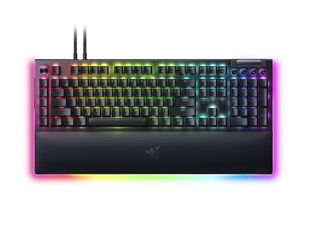 Razer BlackWidow V4 Pro UK fekete (yellow switch) gamer billentyűzet