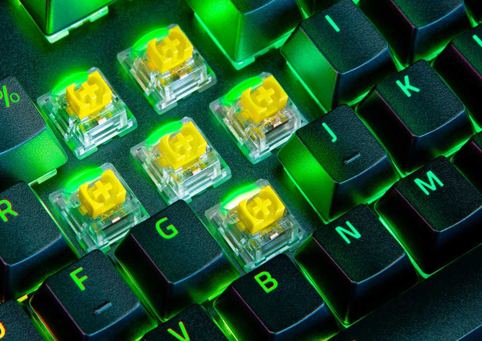 Razer BlackWidow V4 Pro US fekete (yellow switch) gamer billentyűzet