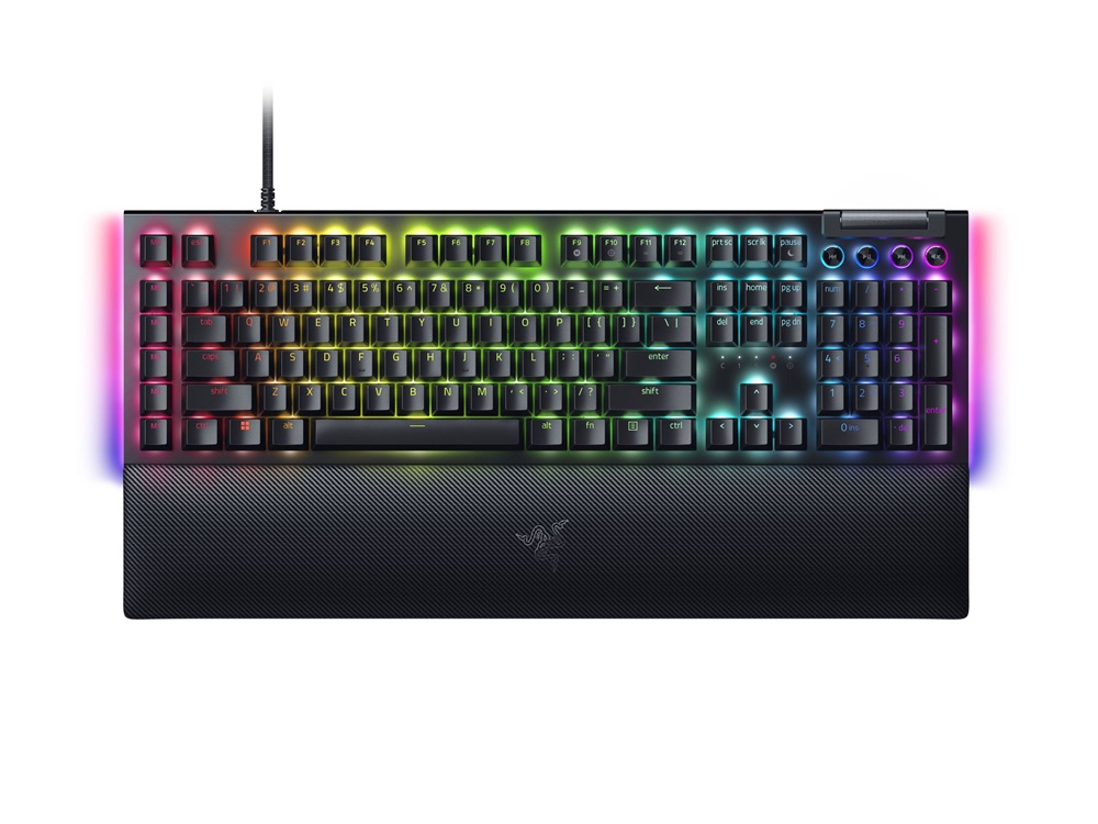 Razer BlackWidow V4 UK fekete (green switch) gamer billentyűzet