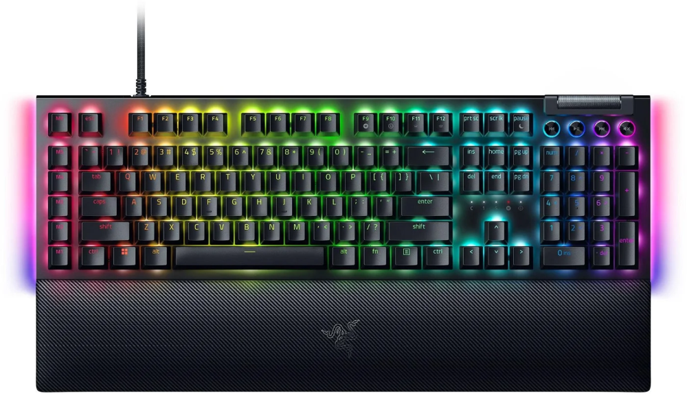 Razer BlackWidow V4 US fekete (green switch) gamer billentyűzet