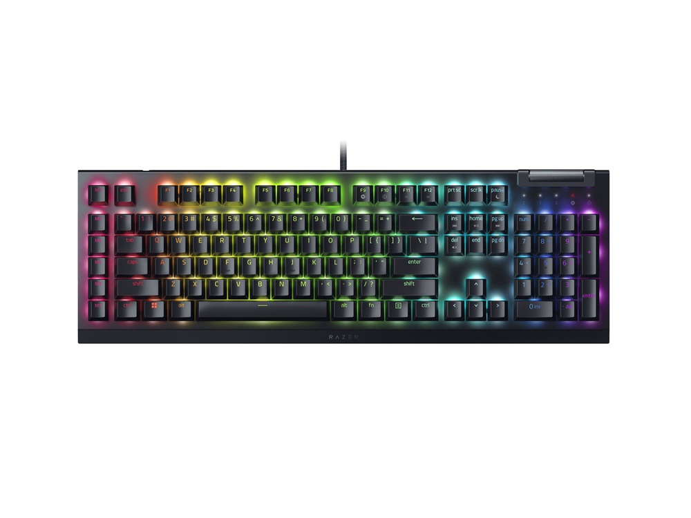 Razer BlackWidow V4 X UK fekete (green switch) gamer billentyűzet