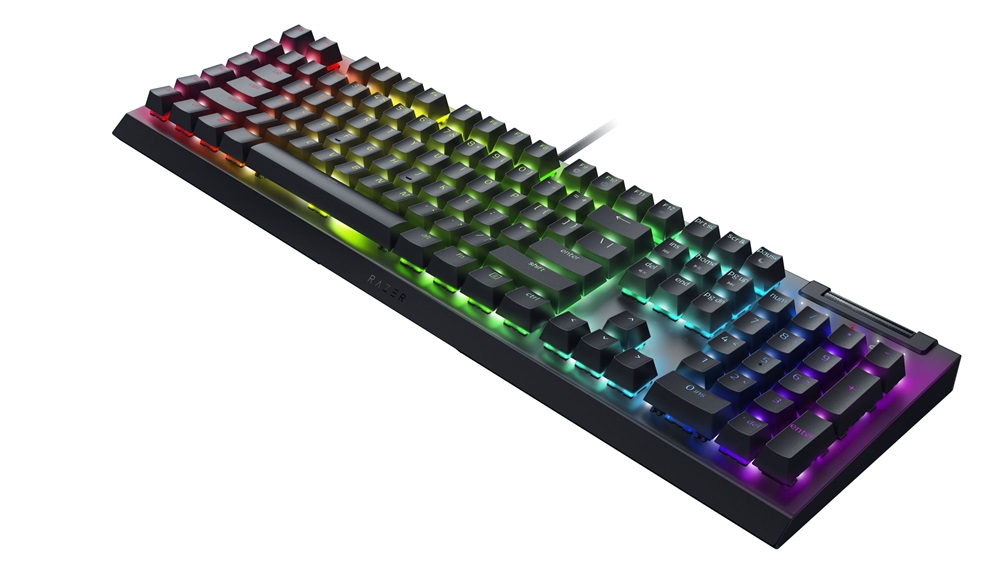 Razer BlackWidow V4 X UK fekete (green switch) gamer billentyűzet