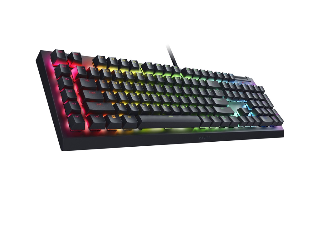 Razer BlackWidow V4 X UK fekete (green switch) gamer billentyűzet
