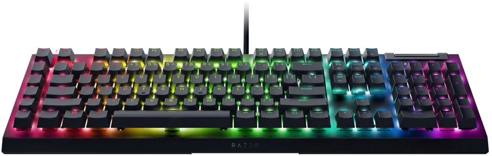 Razer BlackWidow V4 X US fekete (green switch) gamer billentyűzet