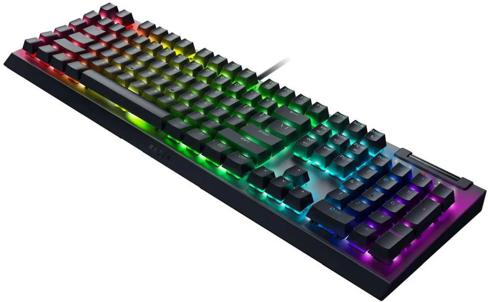 Razer BlackWidow V4 X US fekete (green switch) gamer billentyűzet