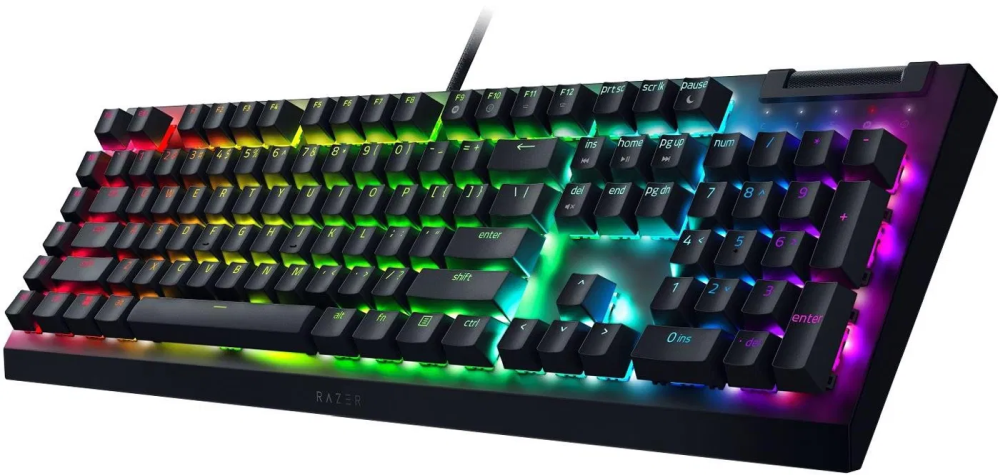 Razer BlackWidow V4 X US fekete (green switch) gamer billentyűzet