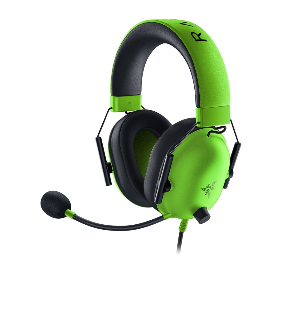 Razer Blackshark V2 X 3,5mm jack zöld gamer headset