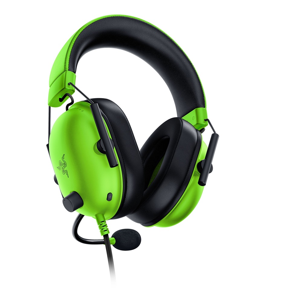 Razer Blackshark V2 X 3,5mm jack zöld gamer headset