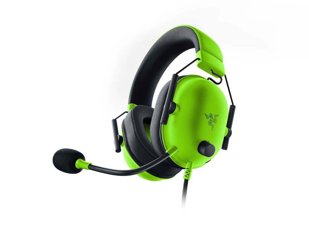 Razer Blackshark V2 X 3,5mm jack zöld gamer headset