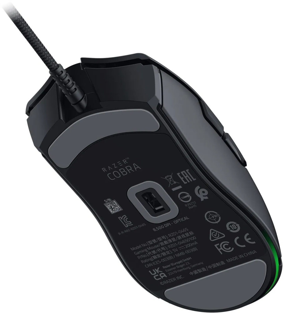 Razer Cobra fekete gamer egér