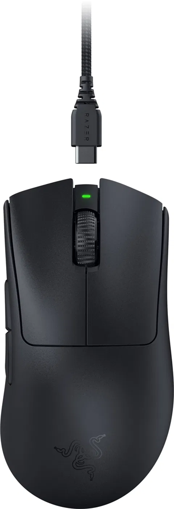 Razer DeathAdder V3 Pro fekete vezeték nélküli gamer egér + HyperPolling vezeték nélküli vevő
