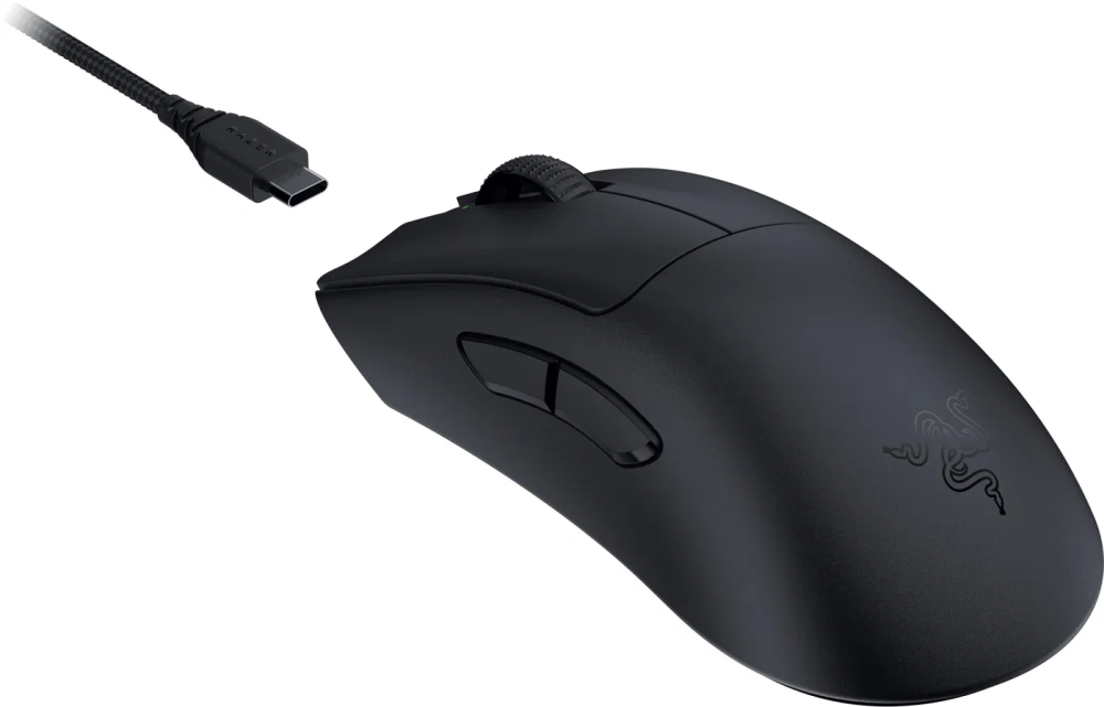 Razer DeathAdder V3 Pro fekete vezeték nélküli gamer egér + HyperPolling vezeték nélküli vevő