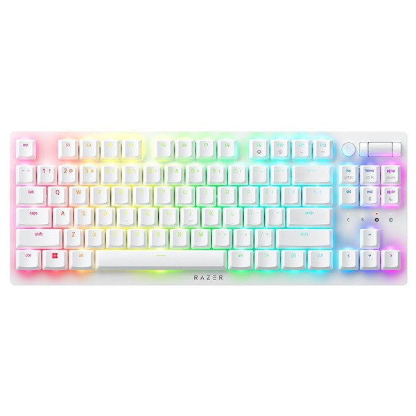 Razer DeathStalker V2 Pro TKL US vezeték nélküli fehér (Red switch) billentyűzet