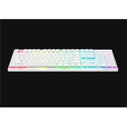 Razer DeathStalker V2 Pro US vezeték nélküli fehér (Purple switch) billentyűzet