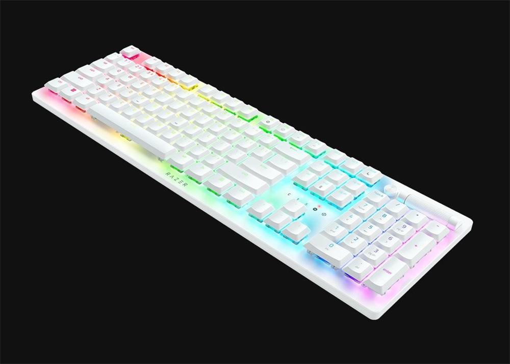 Razer DeathStalker V2 Pro US vezeték nélküli fehér (Purple switch) billentyűzet