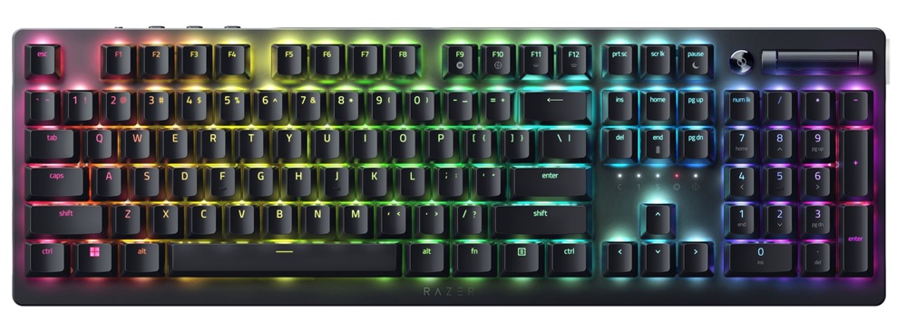 Razer DeathStalker V2 Pro US vezeték nélküli fekete (Purple switch) billentyűzet